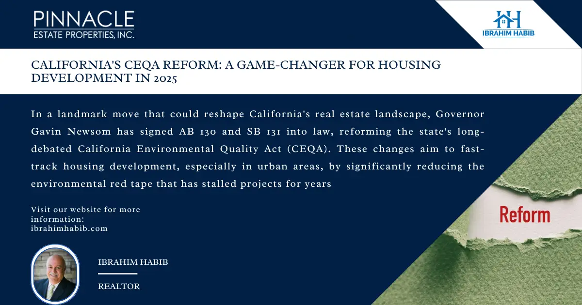 California’s CEQA Reform: A Game-Changer for Housing Development in 2025